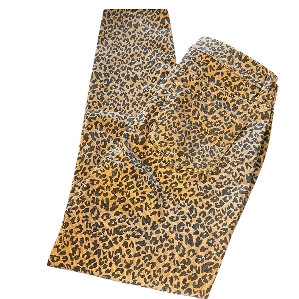 Leopard Print Pants High Waisted Casual Everyday‎ Trousers